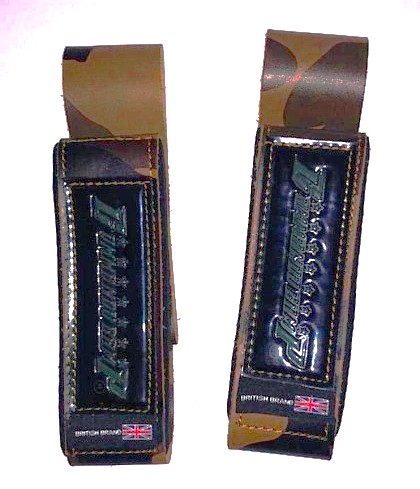 Leather Lifting Straps Extra Length Camouflage