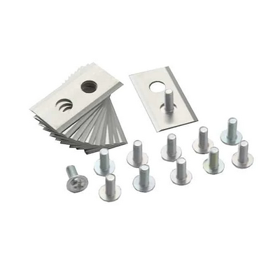 12 x Robot Mower Blades & Screws Stainless Steel